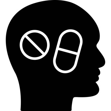 uyuşturucu ve sağlık ikonu vektörü