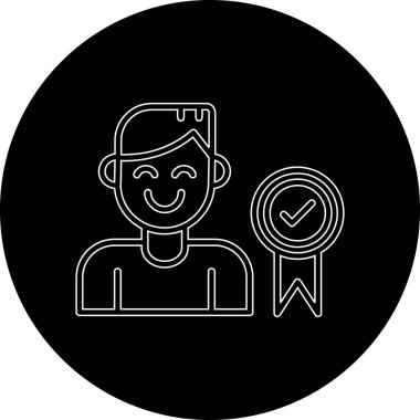 Bir insan simgesinin vektör illüstrasyonu