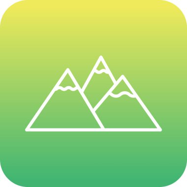 dağ simgesi, dijital yeşil