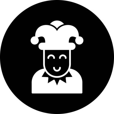 Şef Vektör Kabartma Simgesi Tasarımı