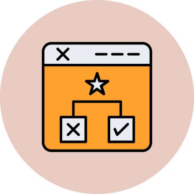 Web sitesi için web tasarım simgesi. vektör illüstrasyonu