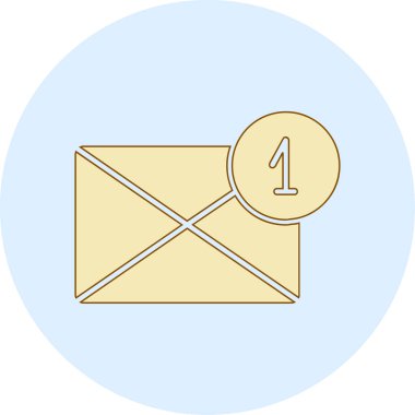 zarf e- posta simgesi vektör illüstrasyonu