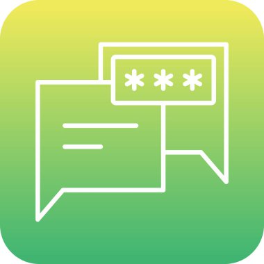 parola simgesi, vektör çizimi