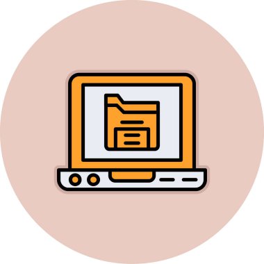 bilgisayar simgesi vektör illüstrasyonu