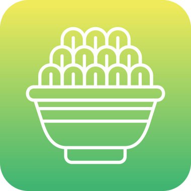 Sepet doldurulmuş vektör simgesi tasarımı