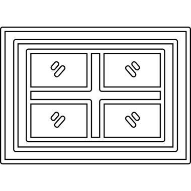 pencere simgesi, ince satır biçimi