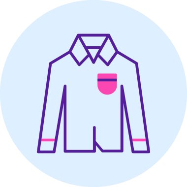 Ceket. Web simgesi basit illüstrasyon