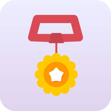 Tek izole çiçek simgesinin vektör illüstrasyonu,