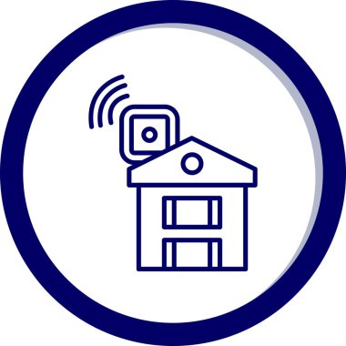 Ev simgesinin vektör illüstrasyonu