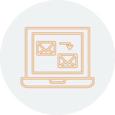 E- posta simgesinin vektör illüstrasyonu