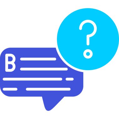 Faq simge vektör illüstrasyonu