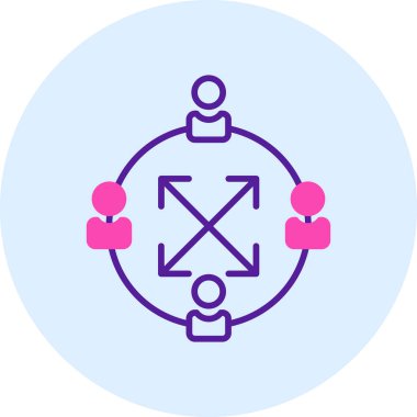 iş yönetimi simgesi basit tasarım