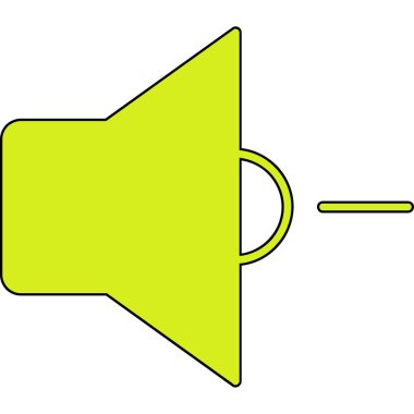 hoparlör bir simge, düz dizayn