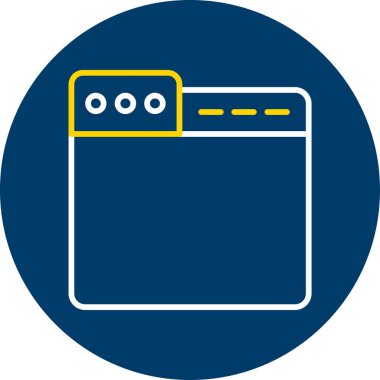 Web simgesi vektör illüstrasyonu