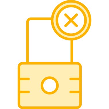 Şifre. Web simgesi basit illüstrasyon