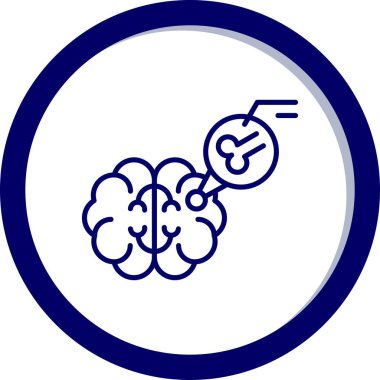 Beyin ve bilimin vektör çizimi