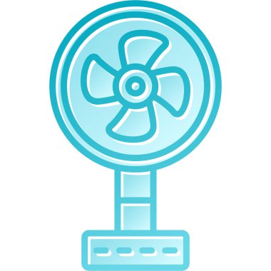 fan vektör simgesi. çizgi film illüstrasyonu fan ve web tasarımı için beyaz arkaplanda izole edildi.