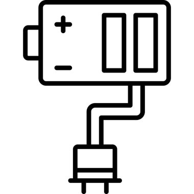 Kablolu. Web simgesi vektör illüstrasyonu
