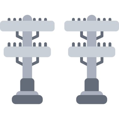 İki ton vektör illüstrasyonu. iki - ton mikrofon