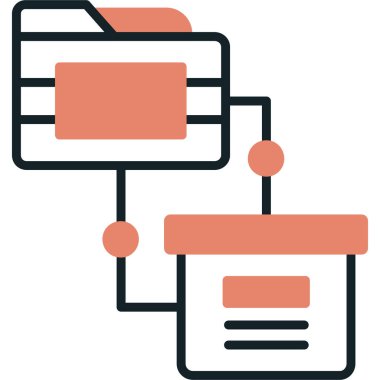 ağ paylaşım simgesi basit illüstrasyon