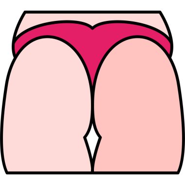 Kadın vücudu, illüstrasyon, beyaz arkaplan vektörü.