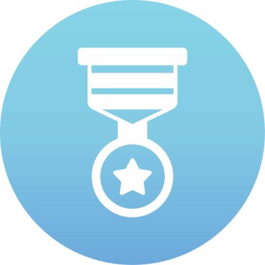 Madalya simgesi, basit vektör çizim