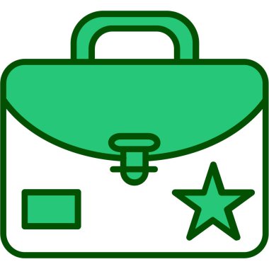 Çanta. Web simgesi basit tasarım