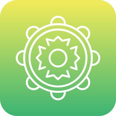 Eşsiz Güneş Paneli Vektör Kabartma Simgesi