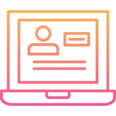 Bilgisayar. Web simgesi vektör illüstrasyonu