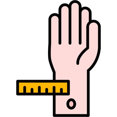 el kaldırma simgesi - taslak biçimi