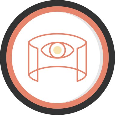 göz vektörü simgesi modern basit vektör çizimi