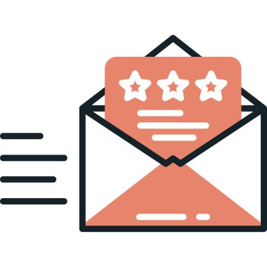 derecelendirme düz vektör simgesi