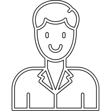 işadamı avatar karakter simgesi