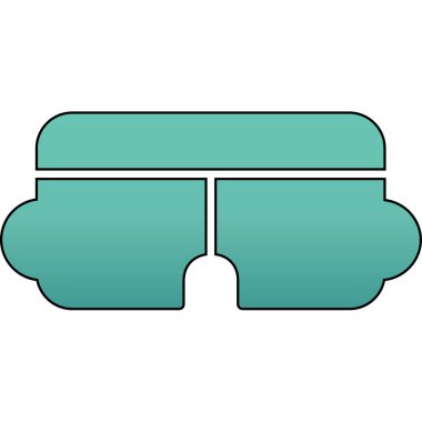 Beyaz arkaplanda mavi kurdele