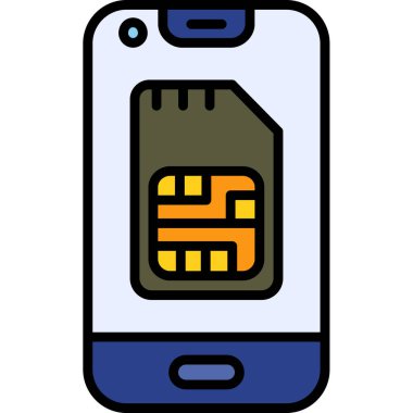 cep telefonu simgesi. Web için akıllı telefon vektör simgelerinin özet çizimi