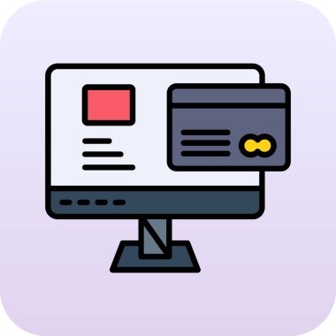 Projeniz için vektör bilgisayar simgesi