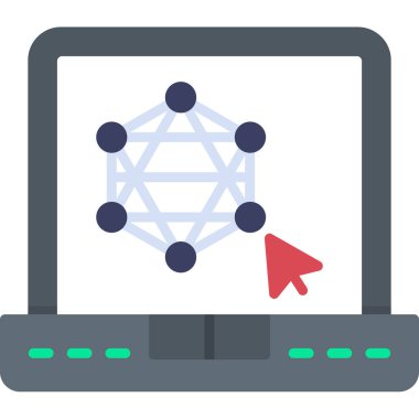 Ağ web simge vektör çizim