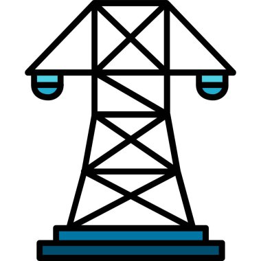 kule ikon vektör çizimi