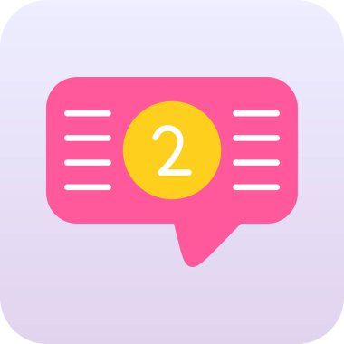 Sohbet simgesi vektör illüstrasyonu