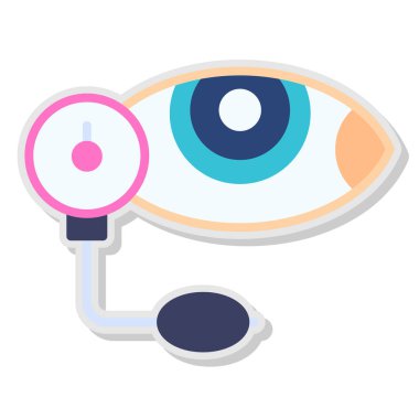 Göz simgesi vektör illüstrasyonu