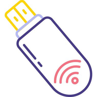 Wifi simgesi, vektör illüstrasyonu