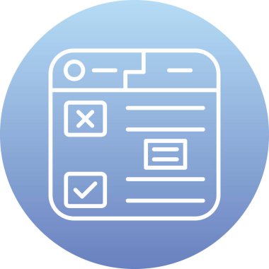 İşaretleme simgesinin vektör illüstrasyonu