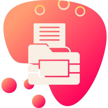 Belge. Web simgesi basit illüstrasyon