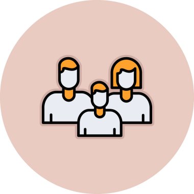 İş insanları simgesinin vektör illüstrasyonu