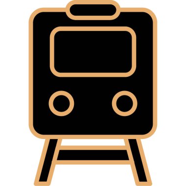 Tren simgesi, vektör illüstrasyon tasarımı