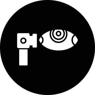 Göz simgesinin vektör illüstrasyonu