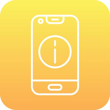 Vektör akıllı telefon simgesi, vektör illüstrasyonu