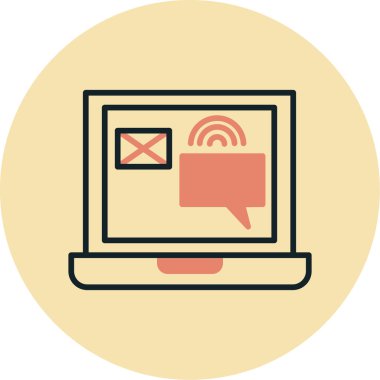 İnternet simgesi vektör illüstrasyonu