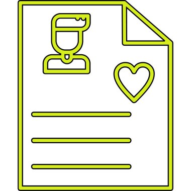 Bir fincan kahve vektörü illüstrasyon tasarımlı aşk kalbi.