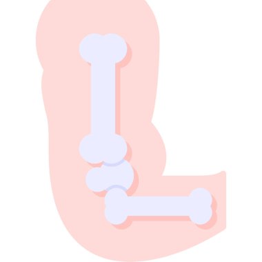 Köpük ve baloncuklardan yaptığım mektup, düz vektör çizimi, beyaz arkaplanda izole edilmiş.